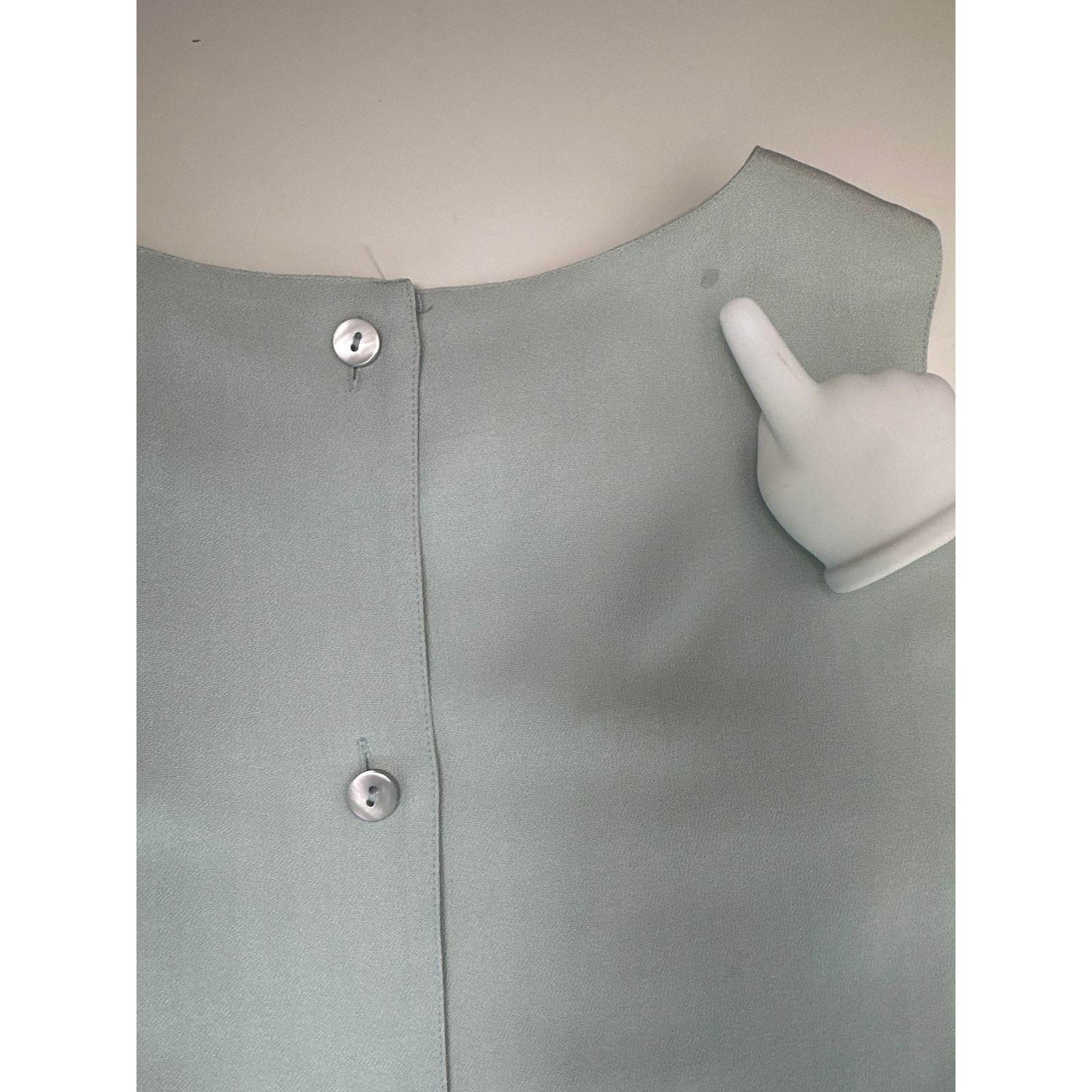 Vtg Adrienne Vittadini 100% Silk 2-Piece Tank & Shorts Set Seafoam | Sz S/M/L