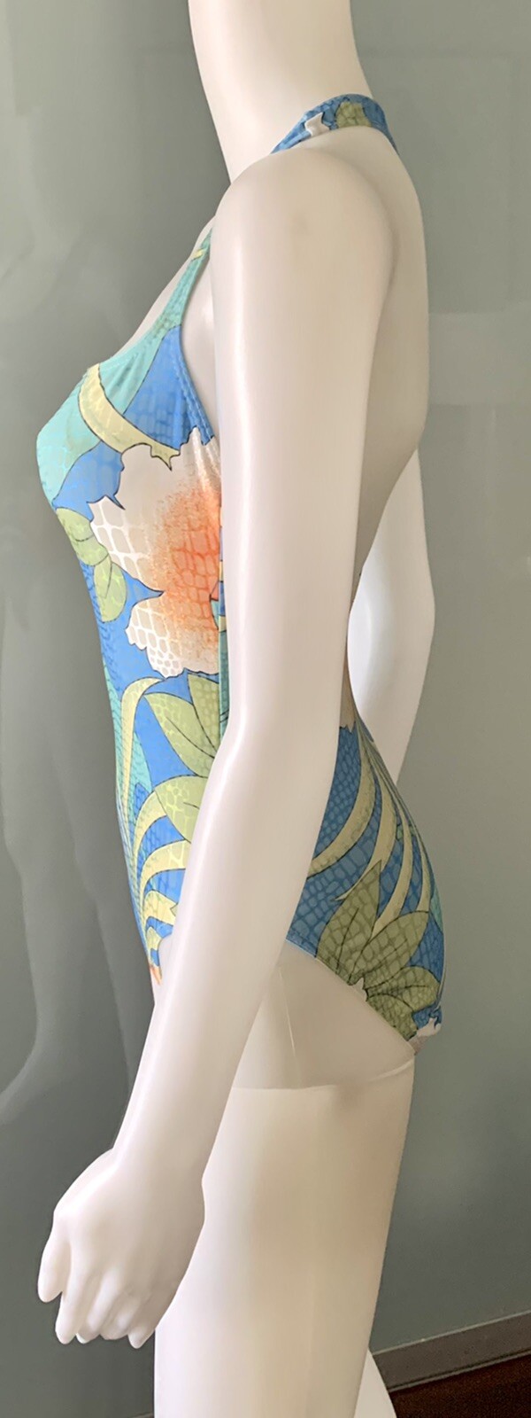 Vintage 70s Charles Jourdan one piece bathingsuit size 42/8 Made in France