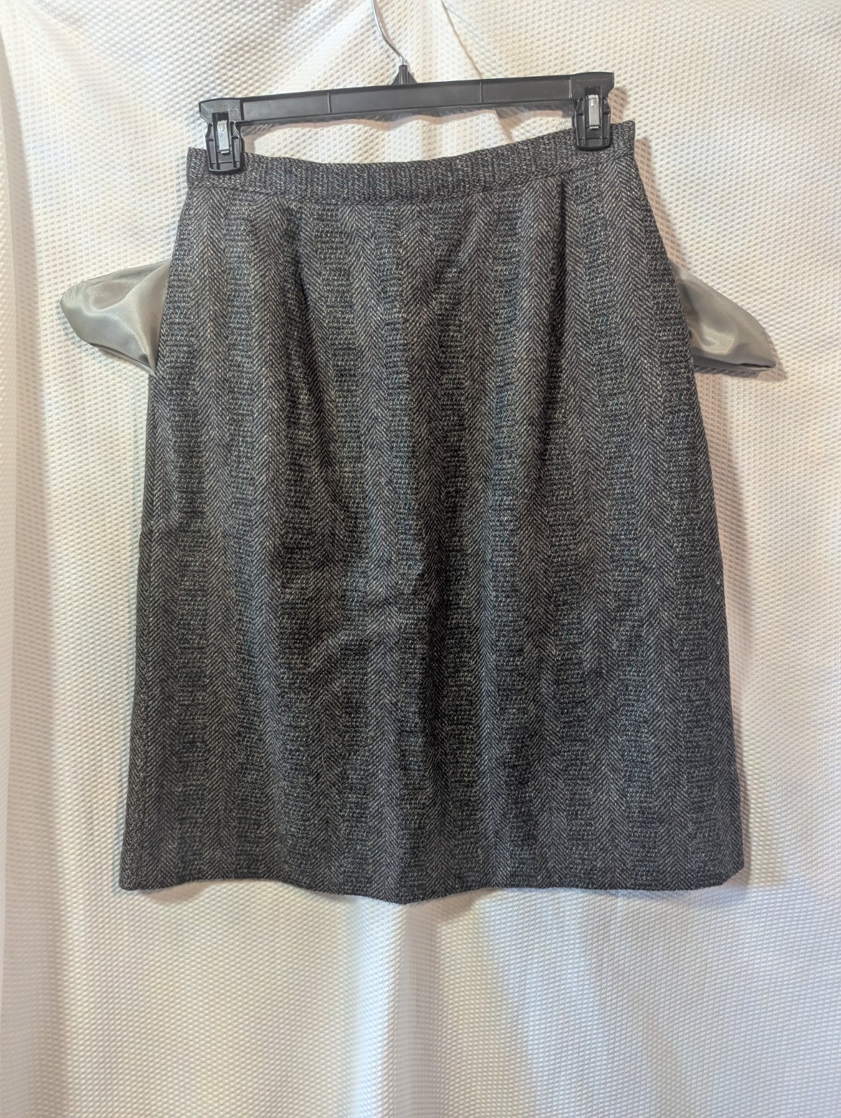 Vintage Harris Tweed Hand Woven Scottish Wool Skirt Size 14