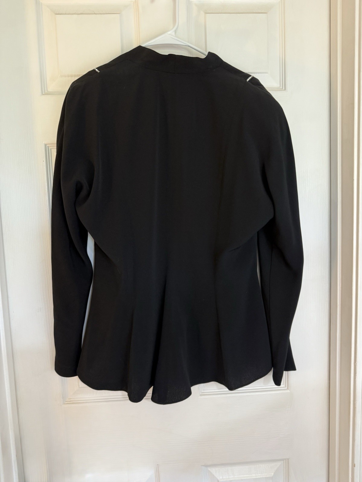 Vintage Daymor Couture Black Evening Jacket w/Rhinestone Accents Size 12 EUC
