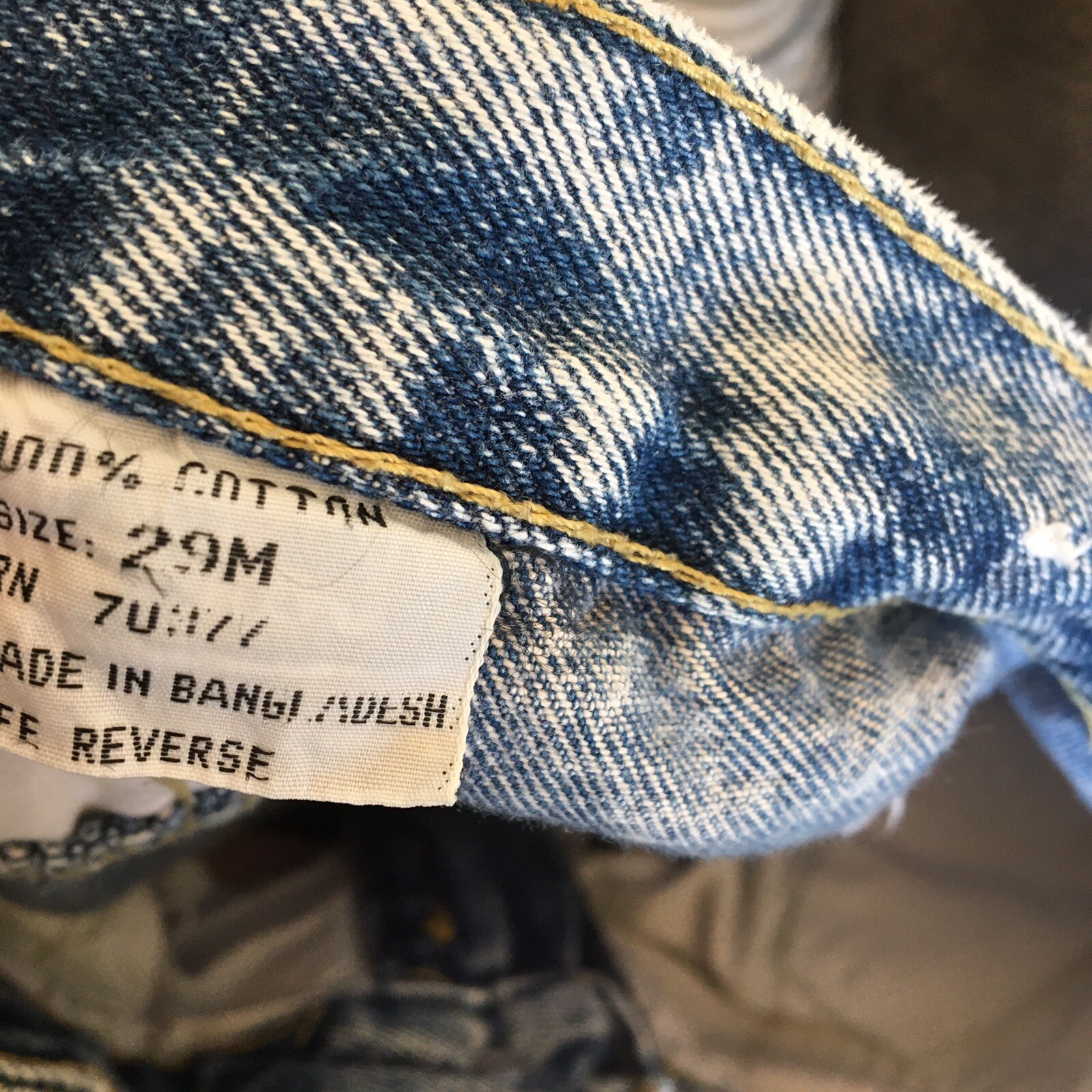 80s Vintage Kozmic Blues Acid Wash Patchwork Jeans 28”