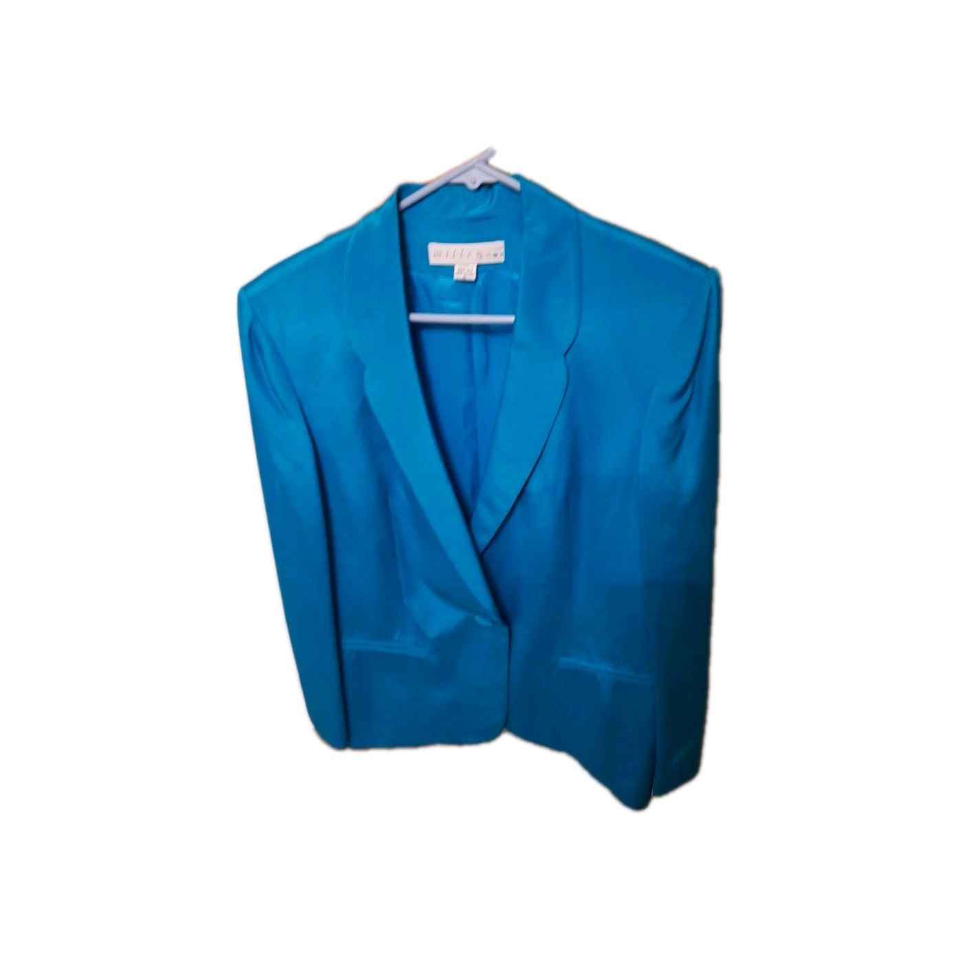 Vintage Teal/ Green 1980 3pc 100% Silk Skirt, Top , Suit Jacket by Miller’s Shop