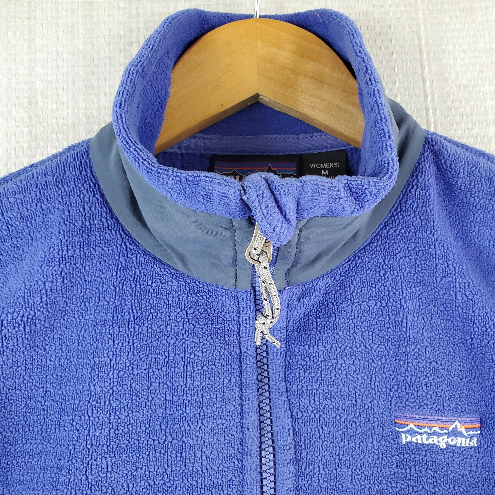 Rare VTG 02 PATAGONIA Medium Womens USA Made R3 Radiant Full Zip Indigo Jacket