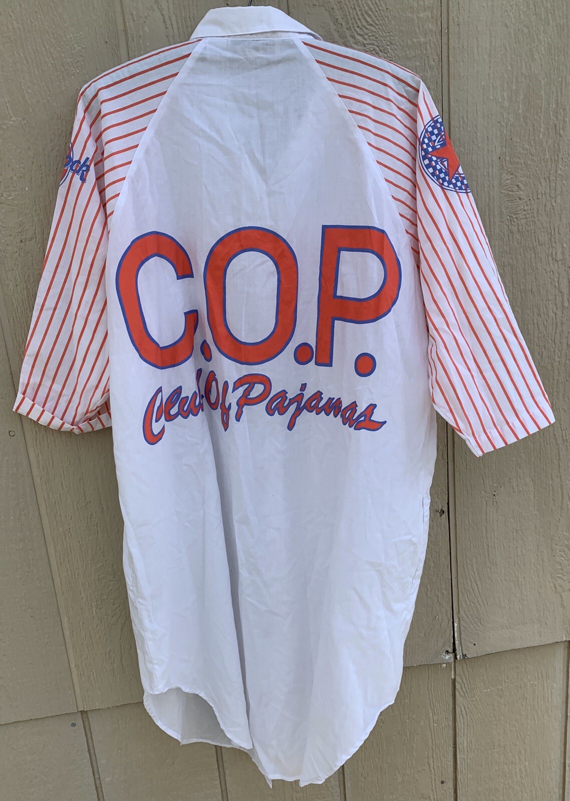 Vintage ESLEEP Nightshirt COP Club Of Pajamas Esleep Rock Cafe 1980s 1990s