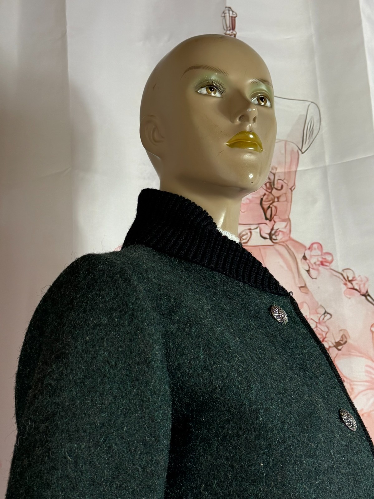 Walkloden jacket virgin wool costume jacket handmade unisex size 38/40 S/M