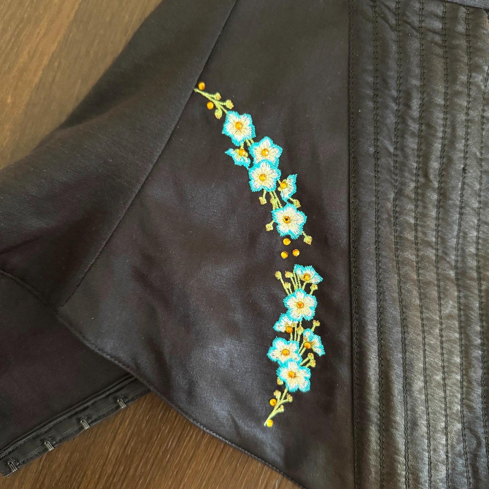 GIANNI VERSACE black Bustier size 46L from S/S 1995 GV VERSATILE COUTURE
