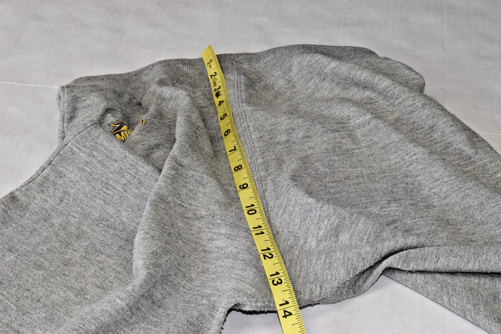 Vintage Sweatpants Champion Size S Y2K Gray WNMU Print Left leg Mustangs Patch