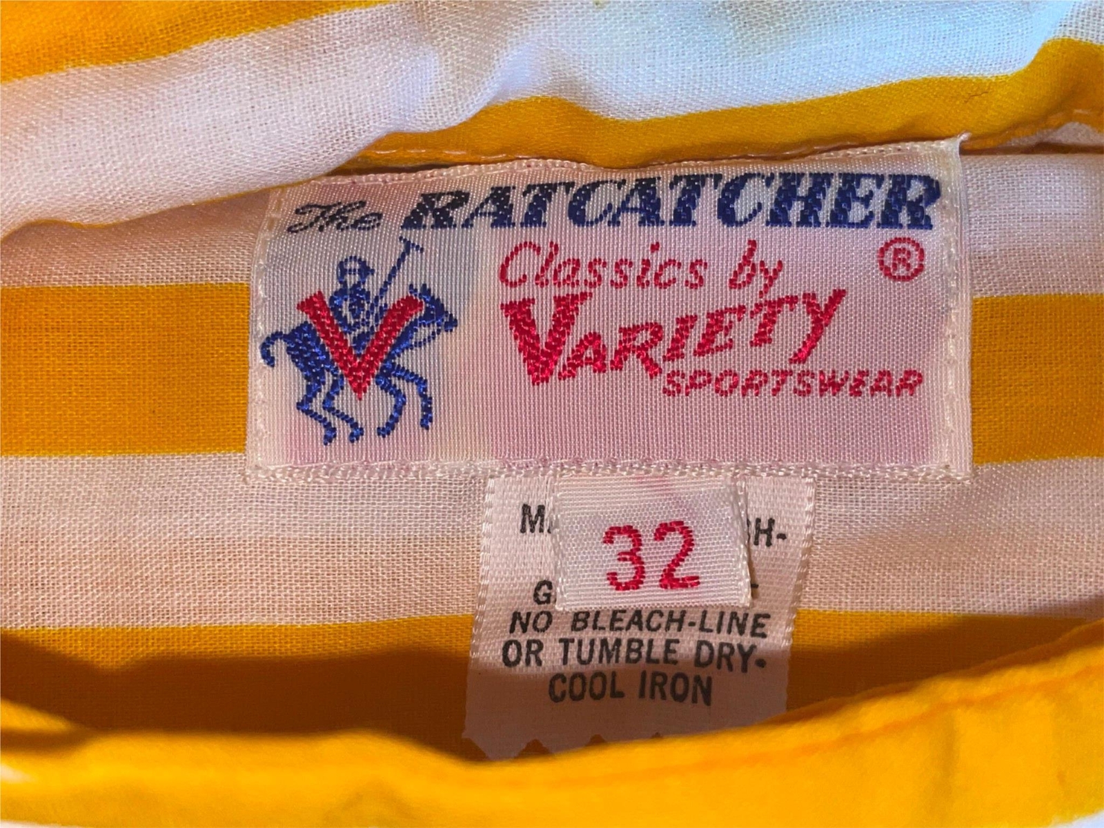 VTG 70S WOMENS 32 XS NEW YELLOW STRIPED BUTTON SLEEVELESS EQUESTRIAN HORSE SHIRT
