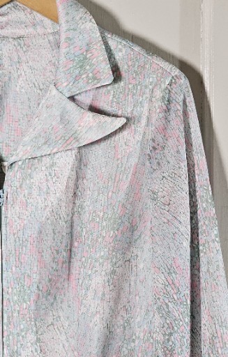 VTG Minerva Fashions Dress Women’s M/L Pastel Pink Green Floral Career Witchcore