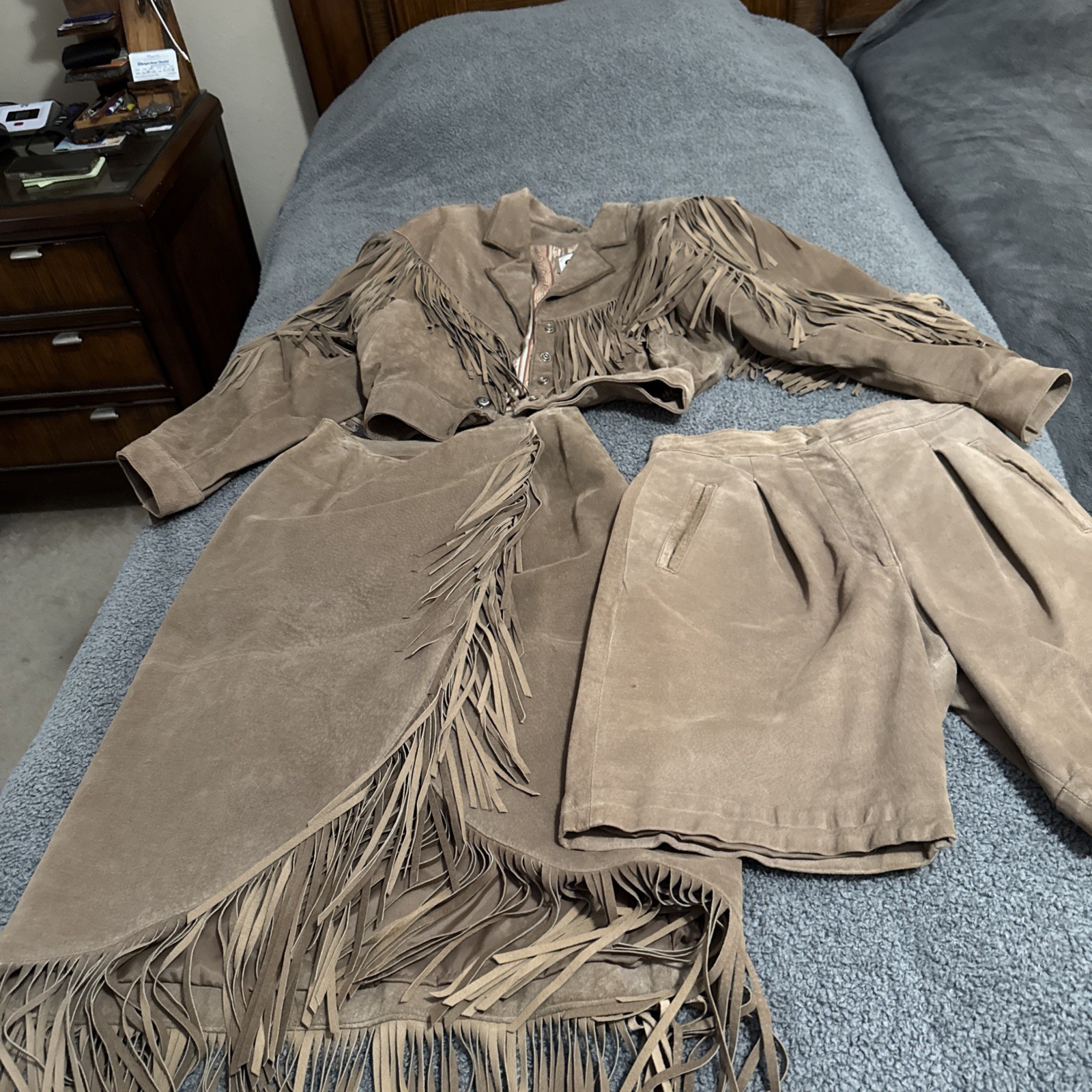 Vintage Chia brand Jacket,Shorts and Skirt 3 Piece Set Medium and Size 10
