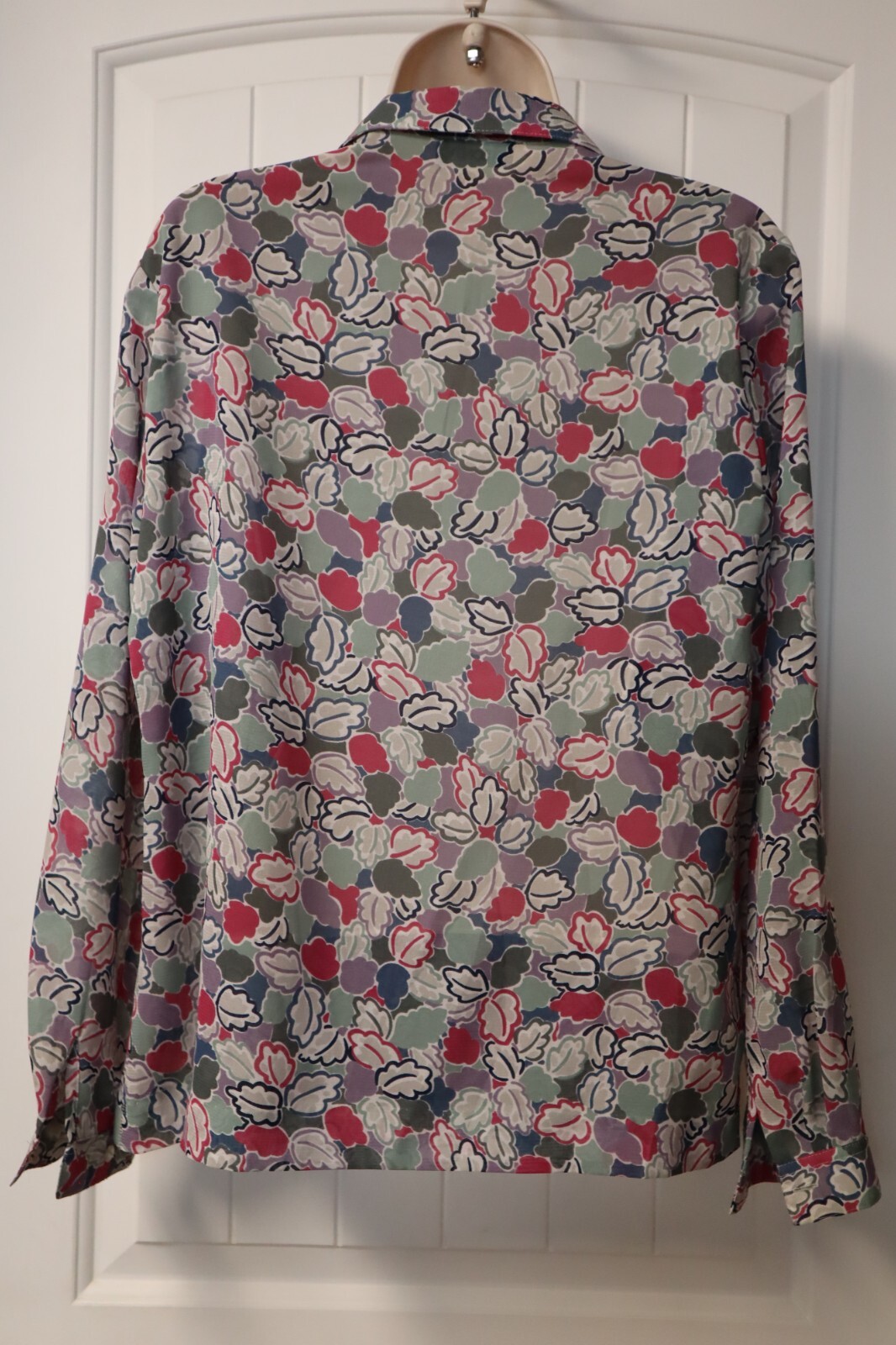 Vintage 70s PANTHER semi sheer blouse size M (check measurements)