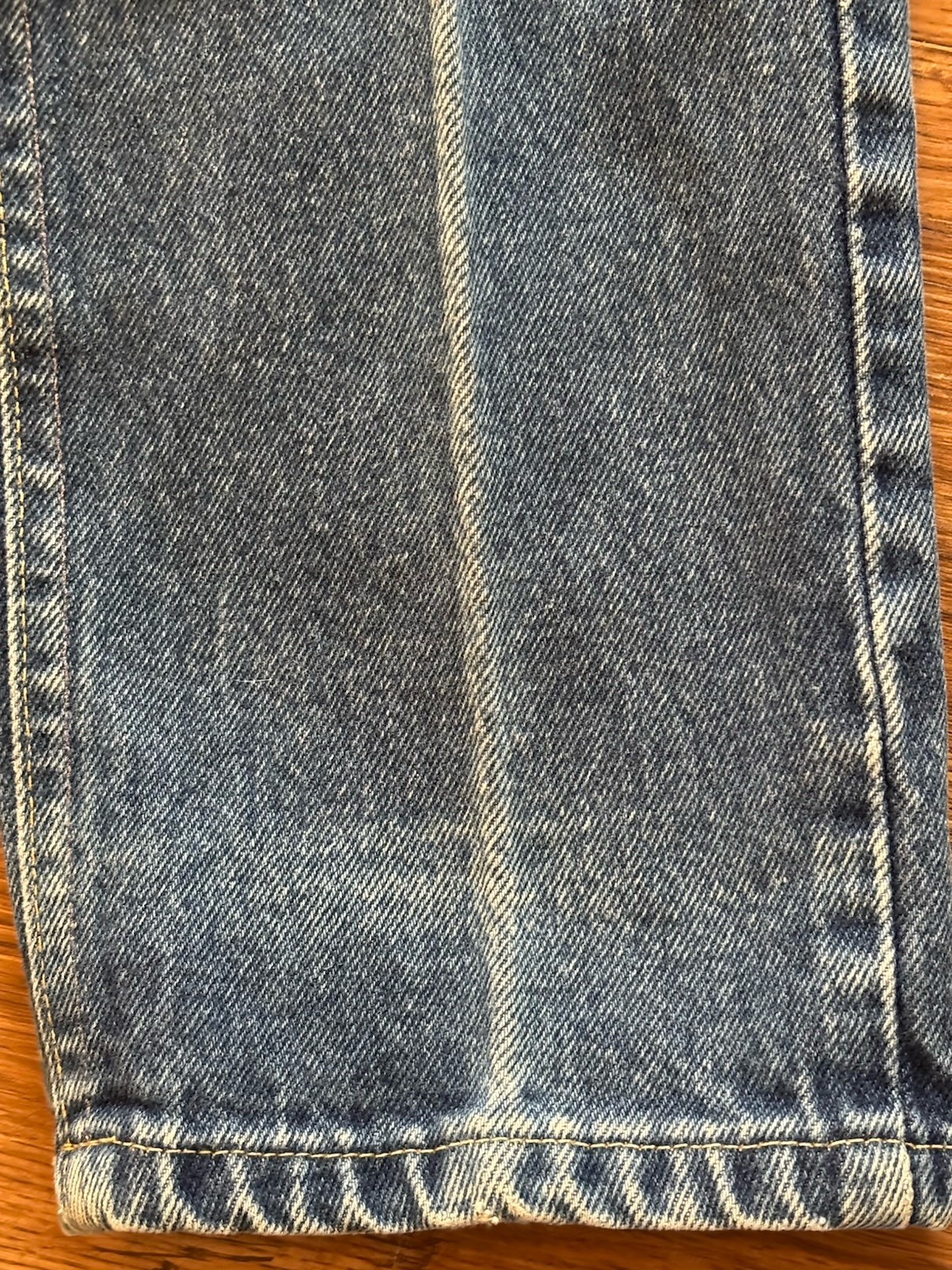 Vintage Union Made Women’s LEE High Waisted Med Wash Straight Sz Jr 5 1970s-80s