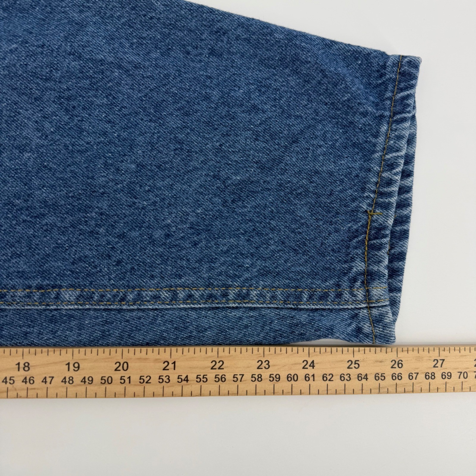 Lee Mom Jeans Womens 20W Pet Blue High Waist Elastic Back Made in USA Vintage
