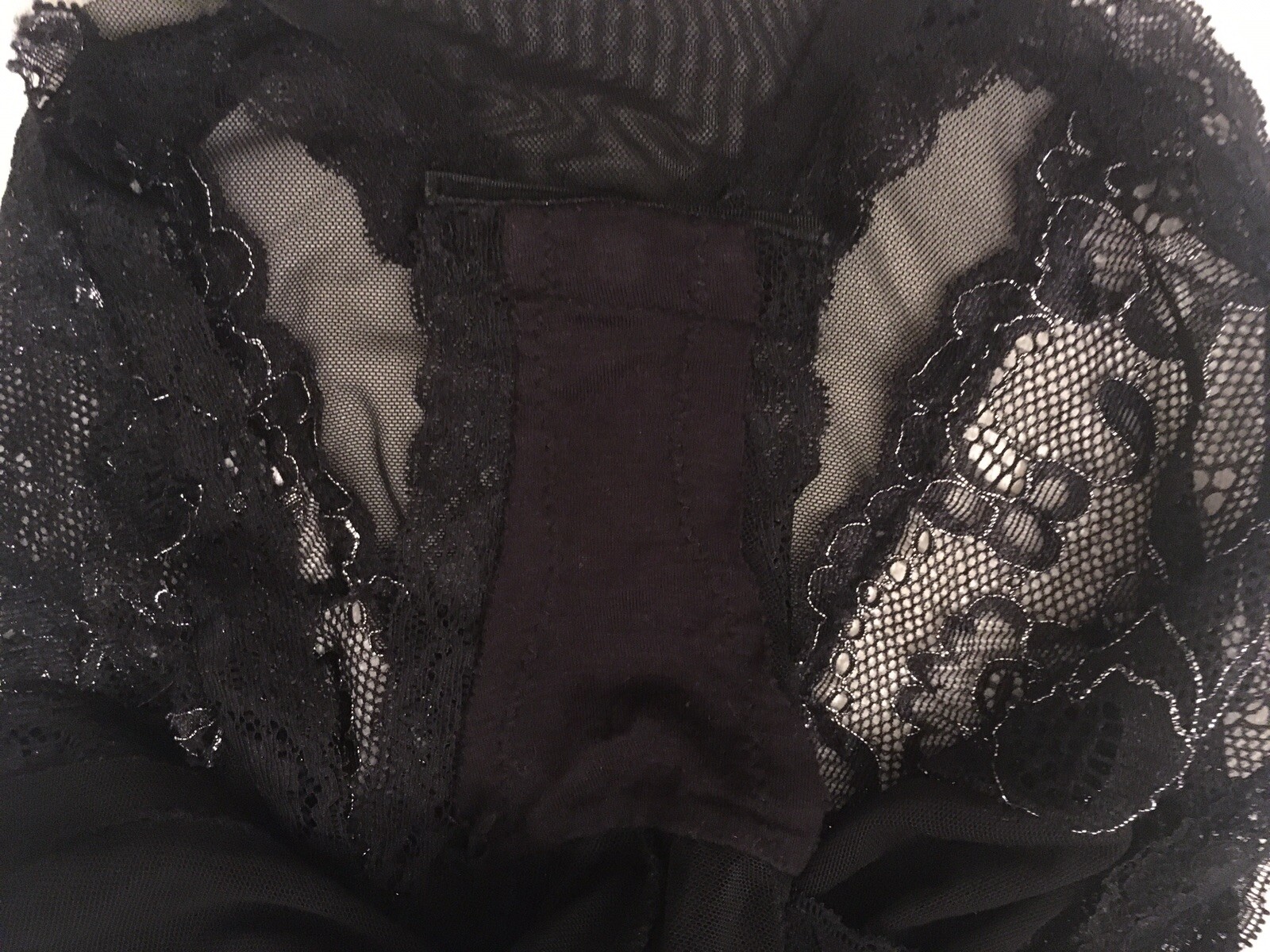 Unbranded WN SZ M BLACK MESH TEDDI Snaps Crotch Elastic Adj. Straps Poly/Spandex