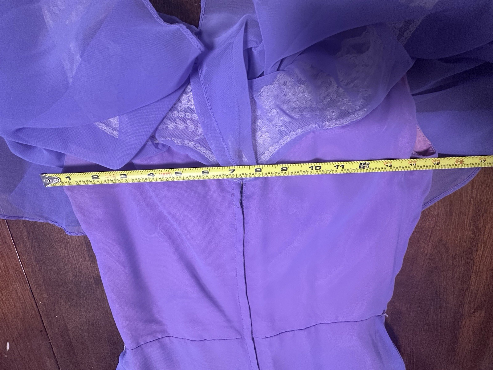 Vintage 1970s 1980s Women’s Lilac Purple Long Formal Dress Gown Size S A Line