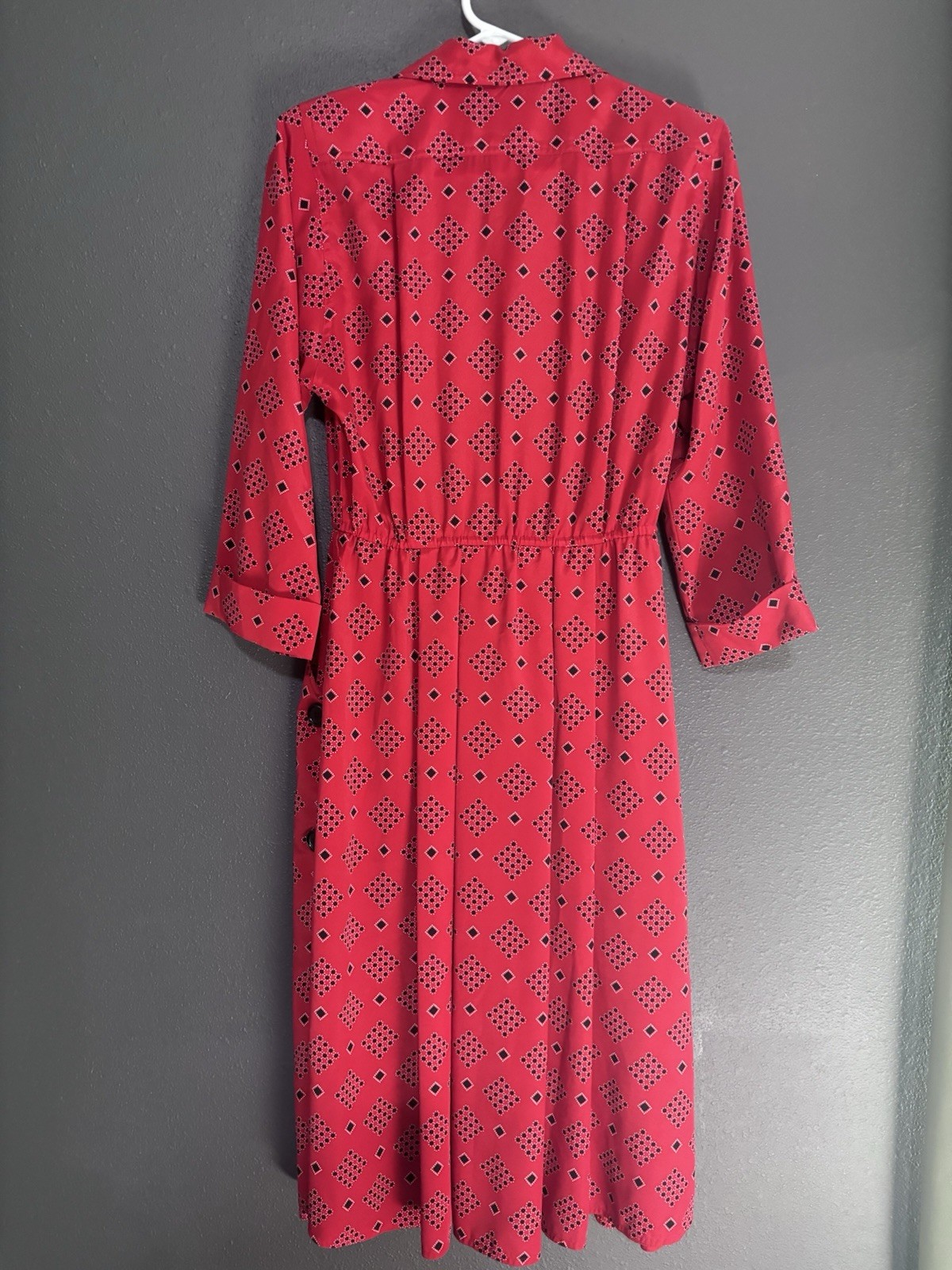 Leslie Fay Petite Vintage Dress Red Bandana Size 10