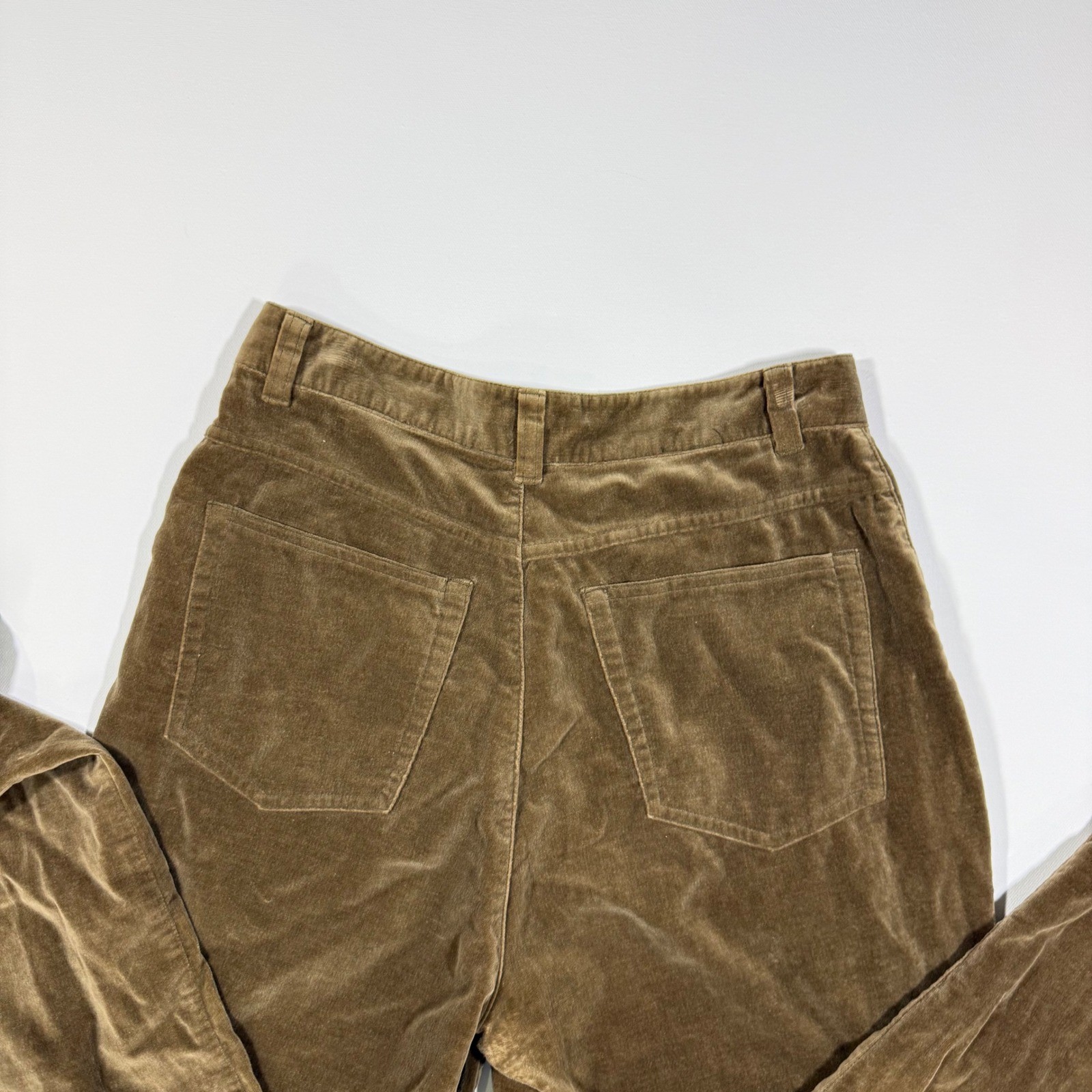VTG Banana Republic Corduroy Pants Womens 8 Brown High Rise Straight Leg 90s