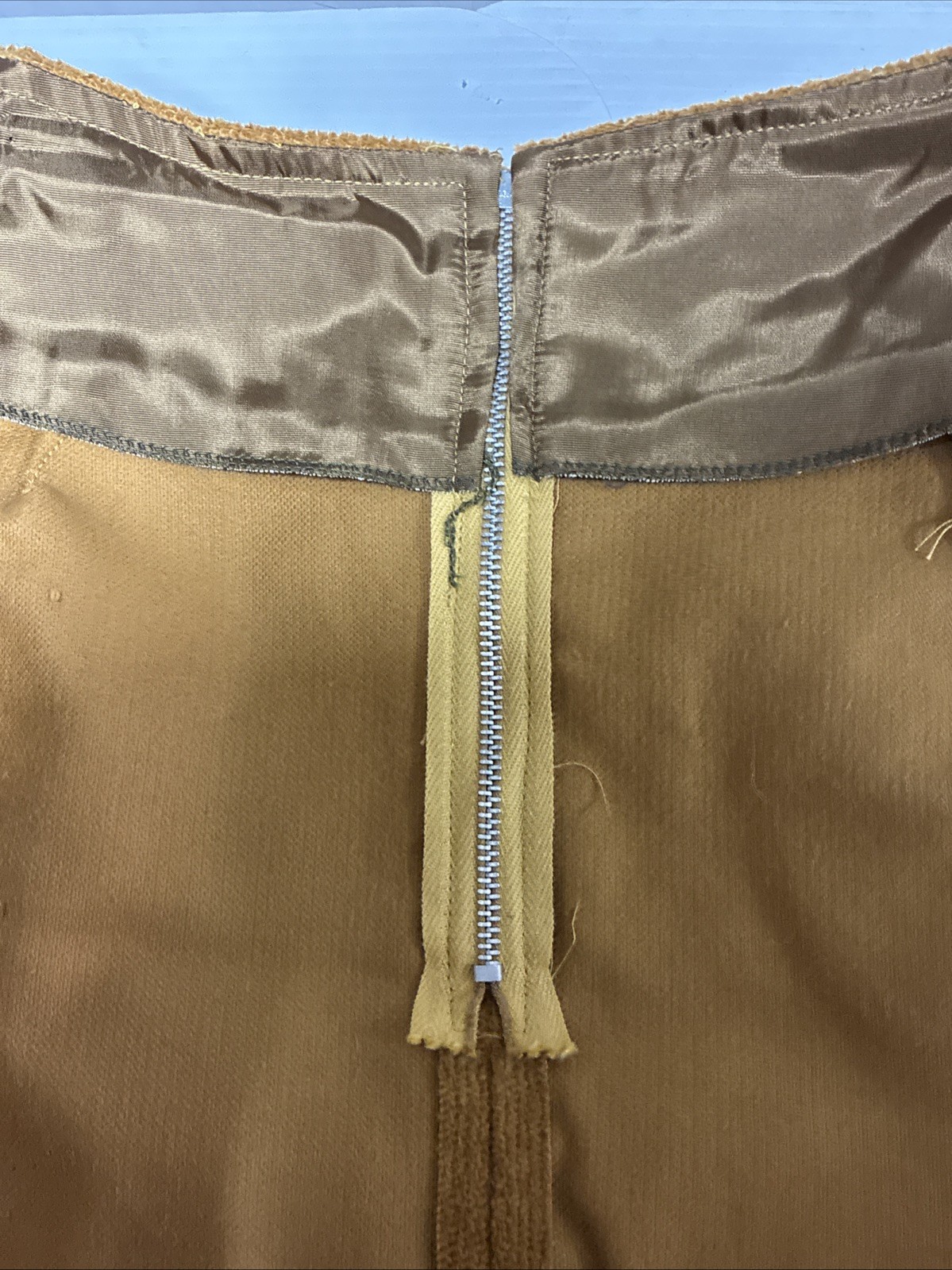 Vintage 50s Juniors by Vassar Brown Mini Skirt Cotton Size 7 – NWT