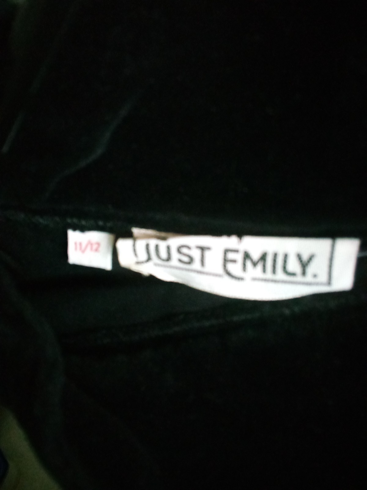Vintage 1970’s Emily, Just Emily Black Maxi Velvet Velour Skirt 11/12 42 Inches