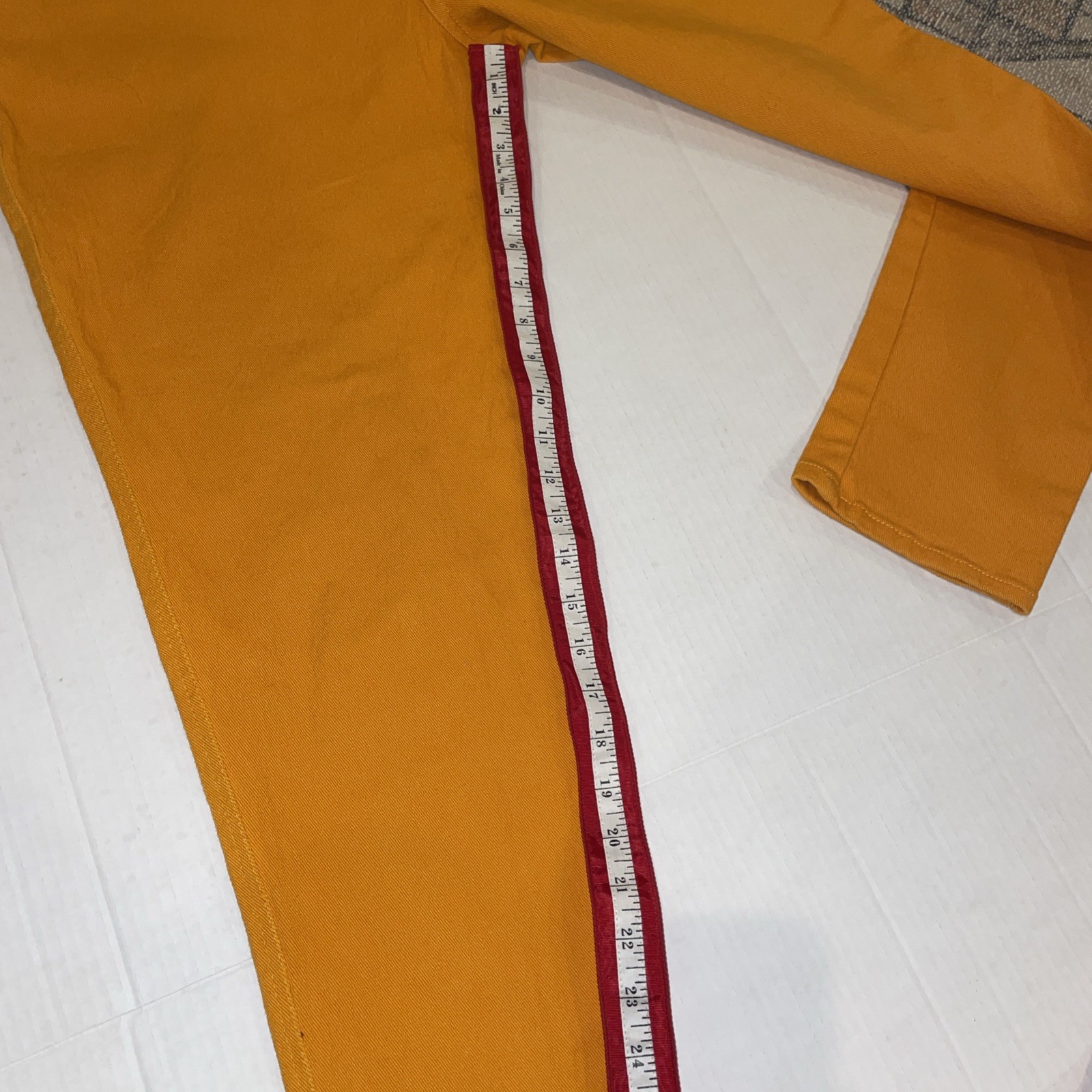 Vintage Pants Zandi Di Size 22 Orange 90’s Y2K Era Denim Stretch Skinny Ankle