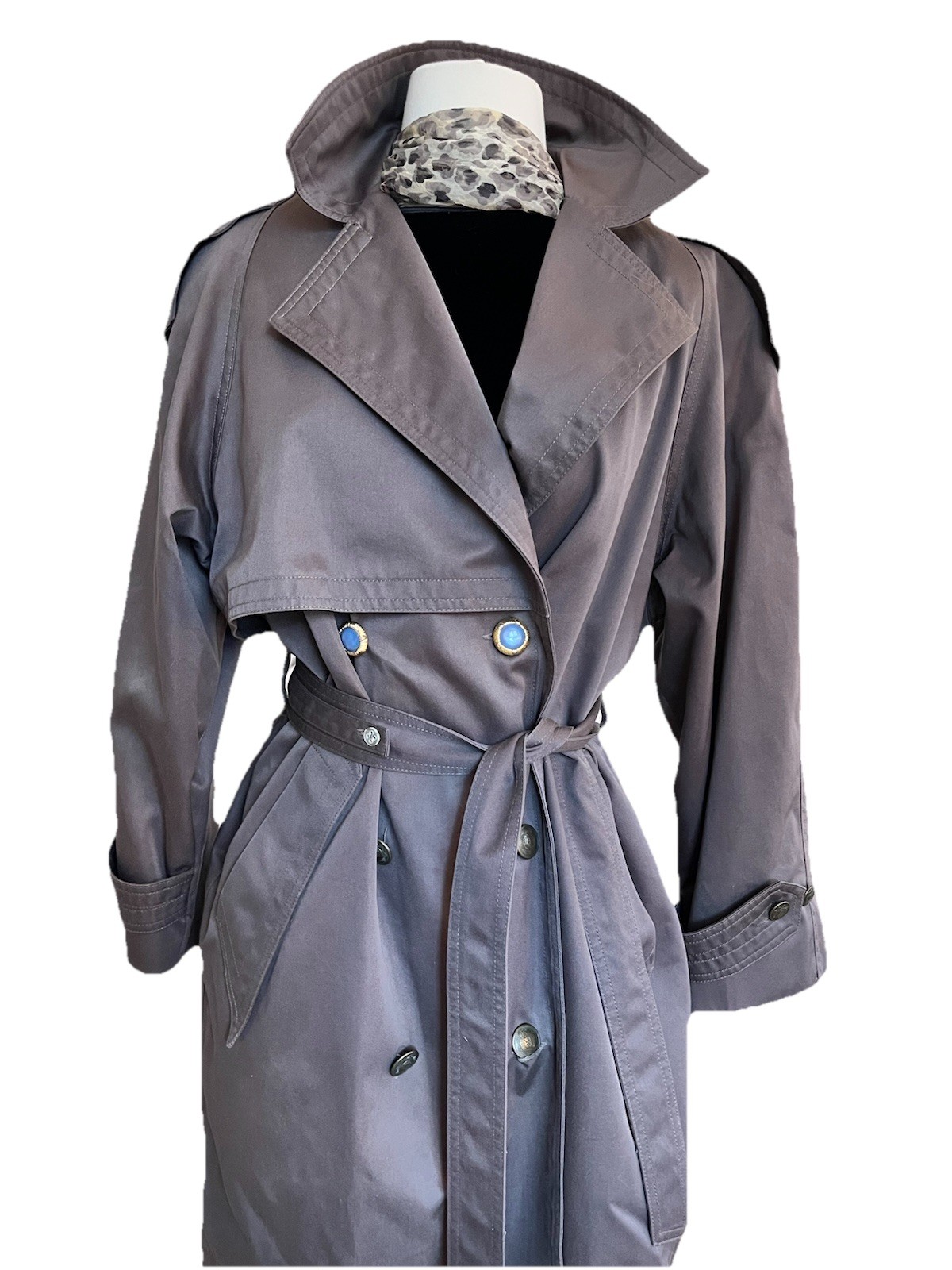 Fleet Street Brown Vintage 1990s Women’s Trench Size 8