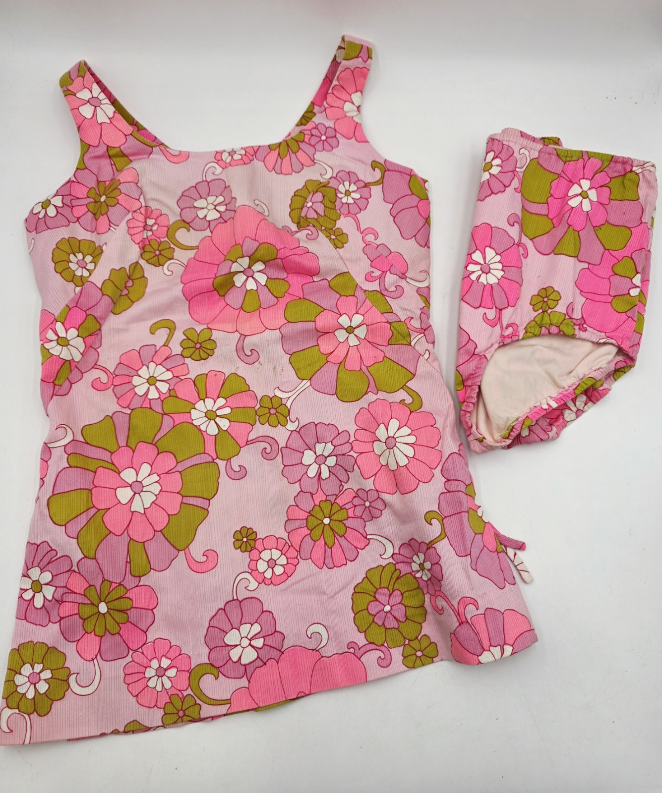 RARE! Vtg B Altman & Co Made In HAWAII Bathing Suit Swimsuit MOD 1960’s Size 6