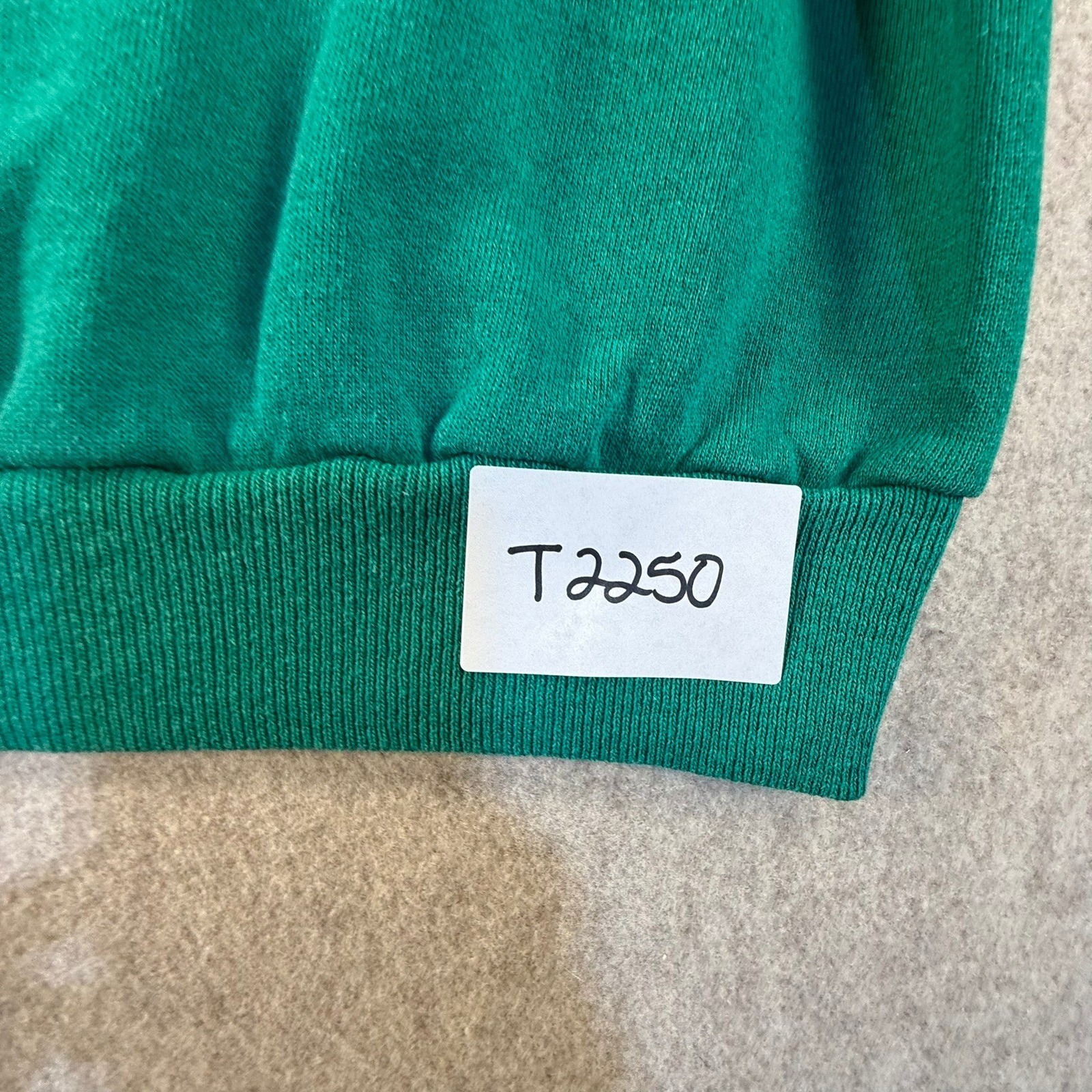 Vintage Pannill Hanes Christmas Sweatshirt Green Teddy Bear Polar Bear Large