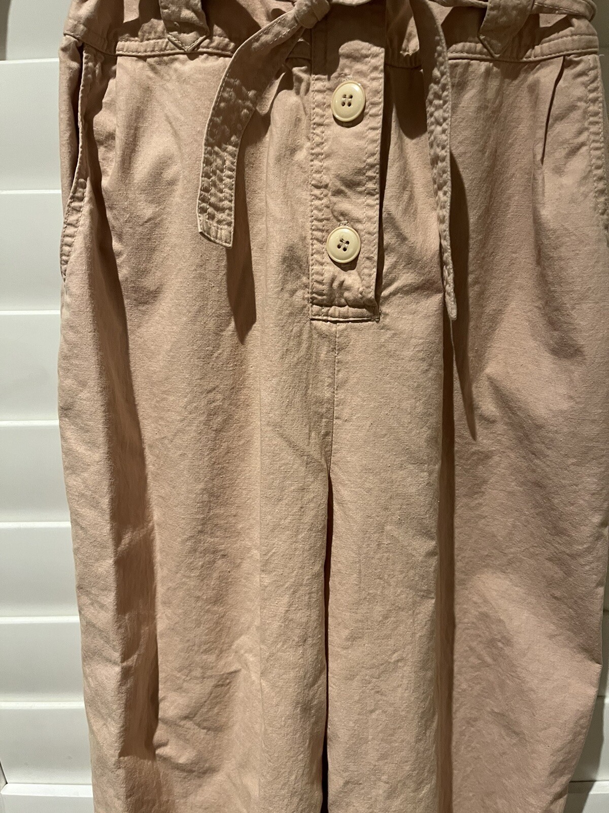 Vintage Foxy Lady San Francisco Tan Aviator Jumpsuit- Size 11/12 (XS)