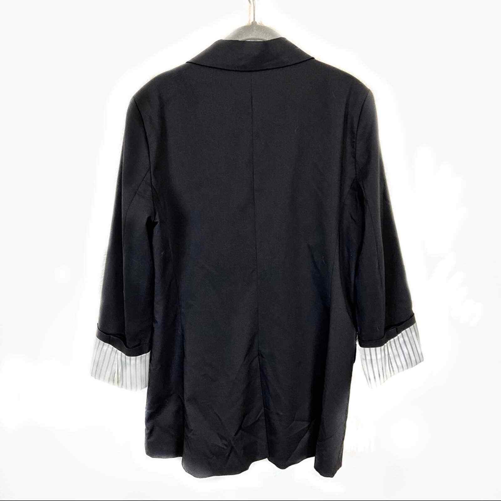 Allen Schwartz Blazer Women’s Size 8 Stretch Two Button Vintage 90’s Black