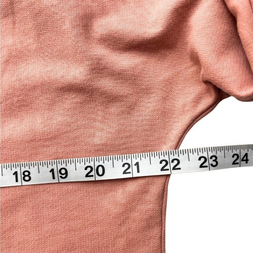 Soft Surroundings Dusty Rose Cotton Tunic Top Snap Sleeve Made USA M Oversized
