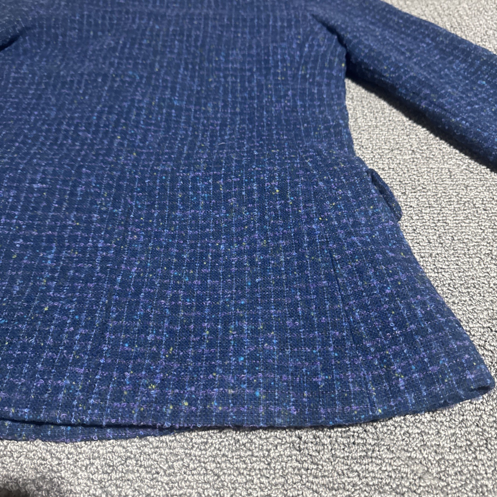 vogue paris original Women’s Dress Jacket Blue Handmade Vintage