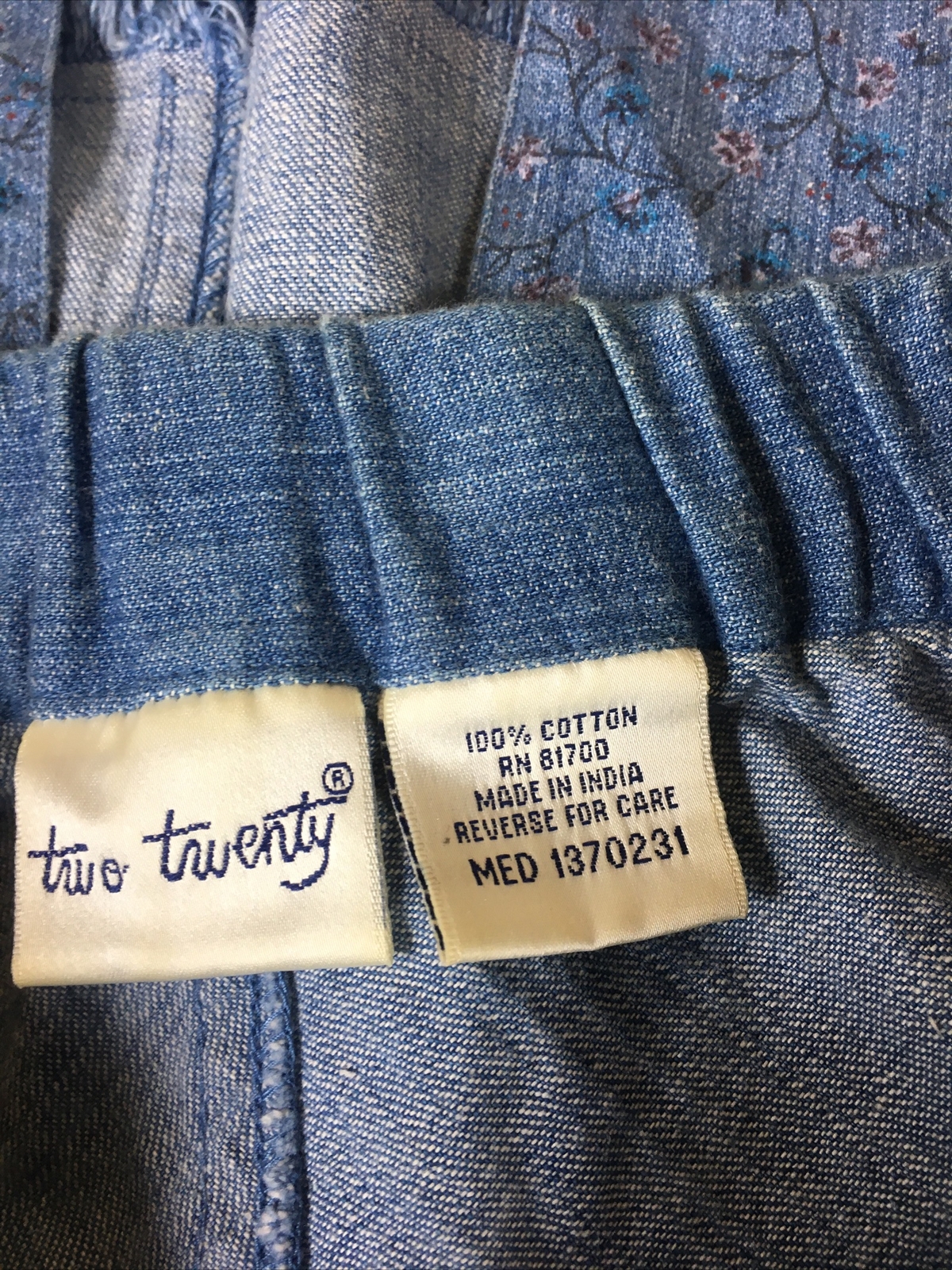 Two Twenty Womens Vintage Denim Skirt With Pockets And Raw Hem