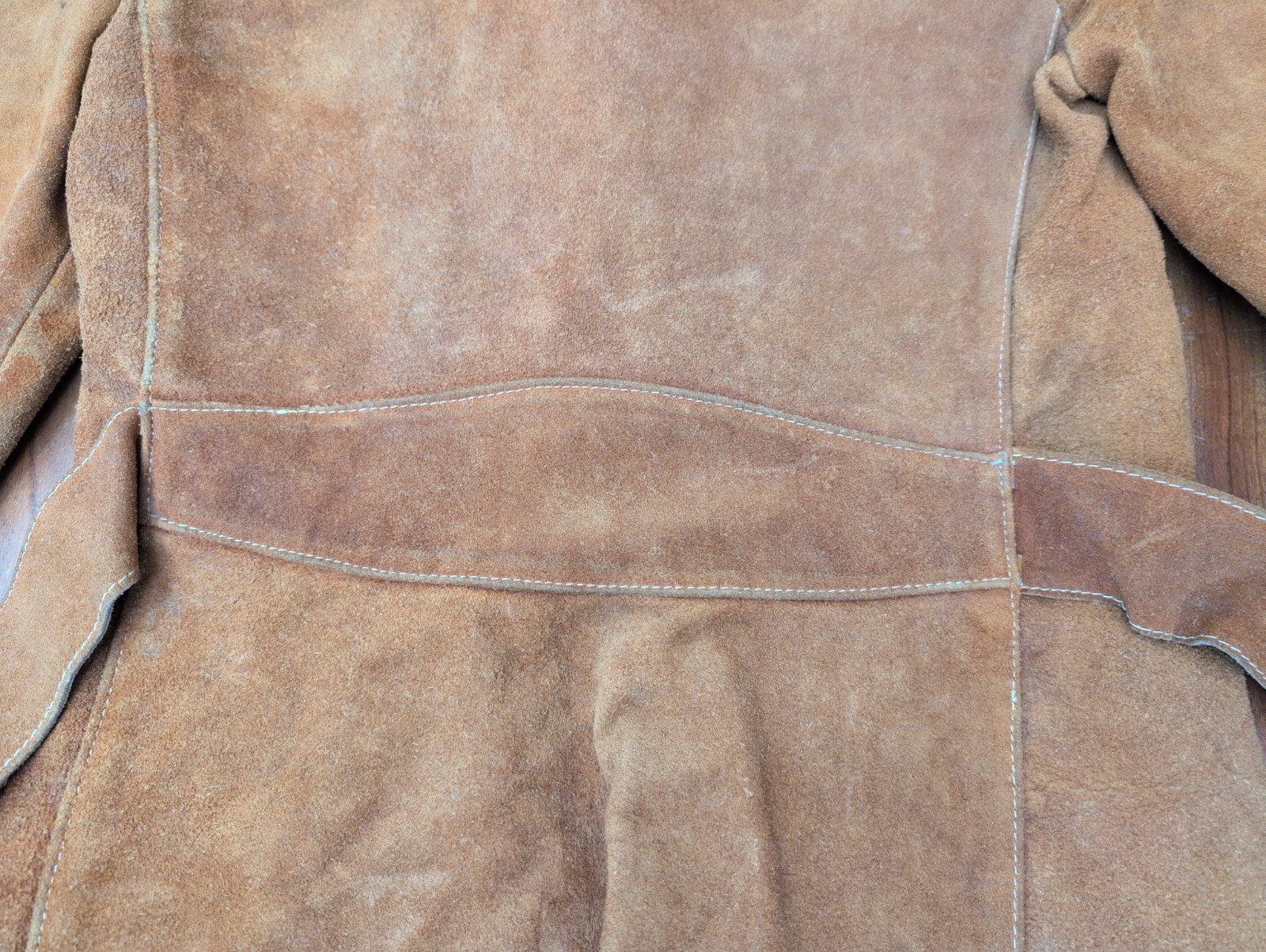 Vintage Tan Suede Hippy Boho Western Gothic Belted Safari Jacket 70s Women S