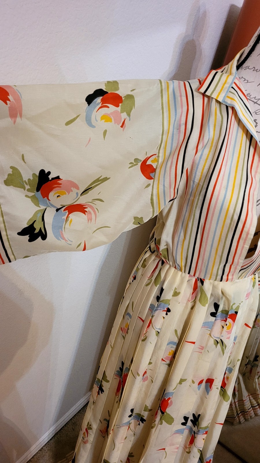 Frank Usher vintage House dress Garden Party? size 38 Small 26W
