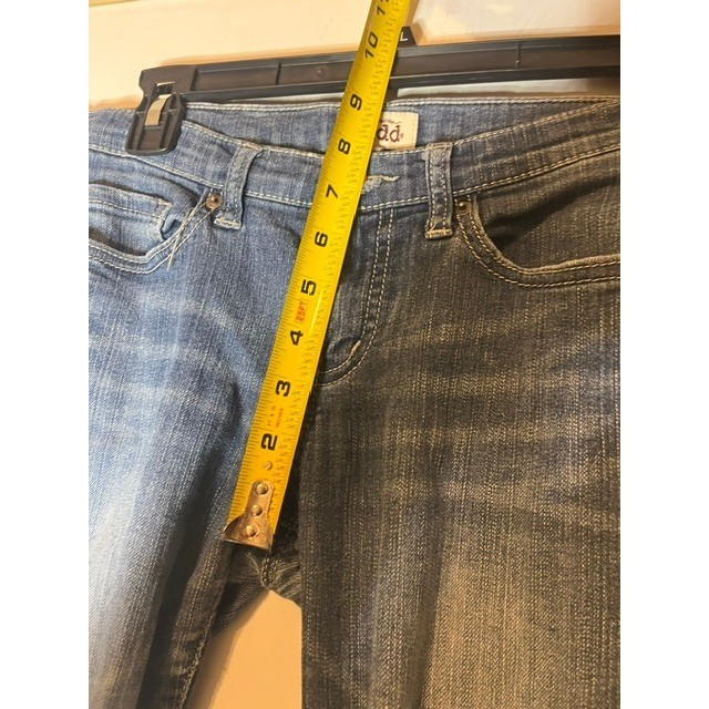 Vintage Mudd Juniors Girls Distressed READ Medium Wash Flare Jeans Sz 7