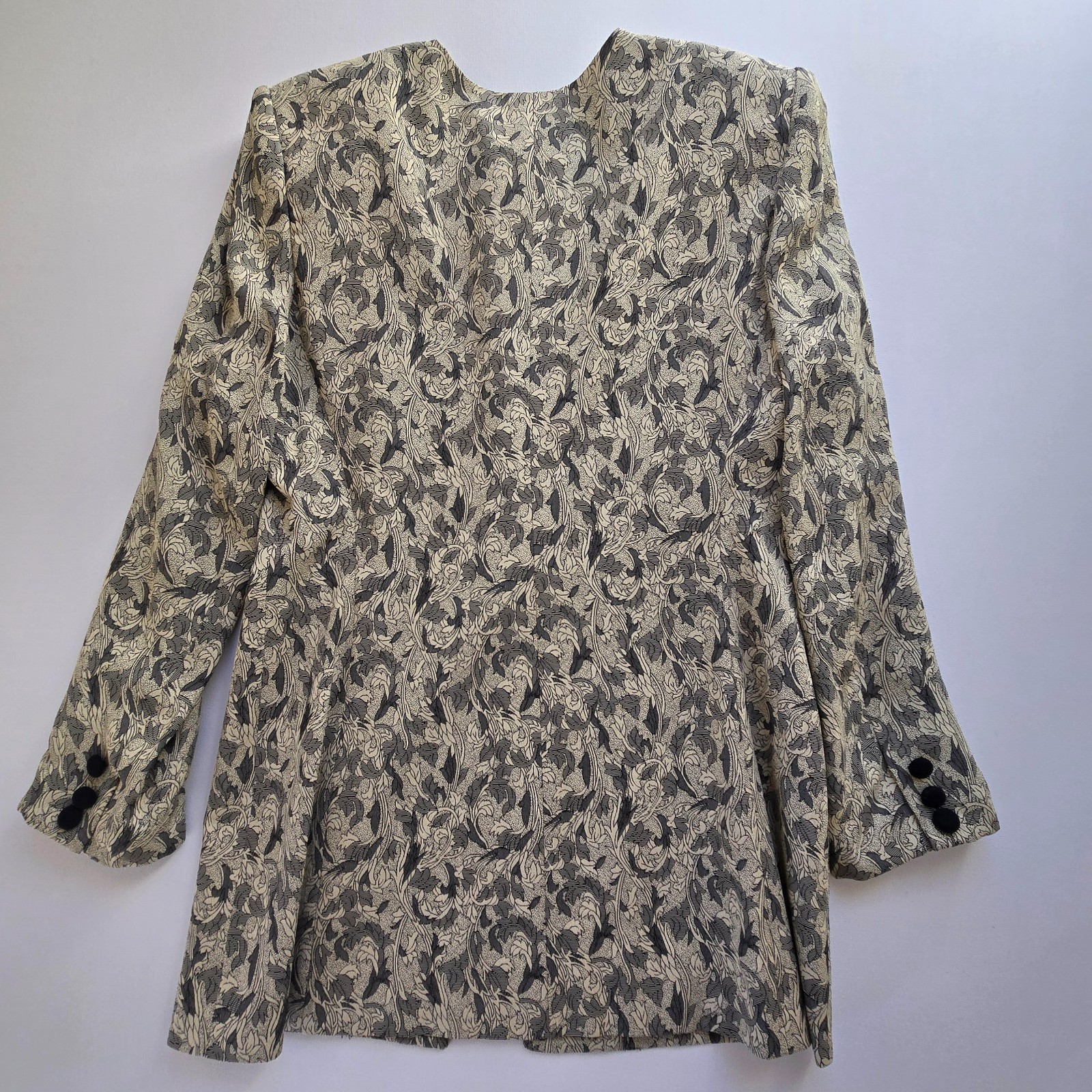 80s Vintage Casual Corner Jacket Jacquard 8P Feminine Prince Sgt Pepper Chic