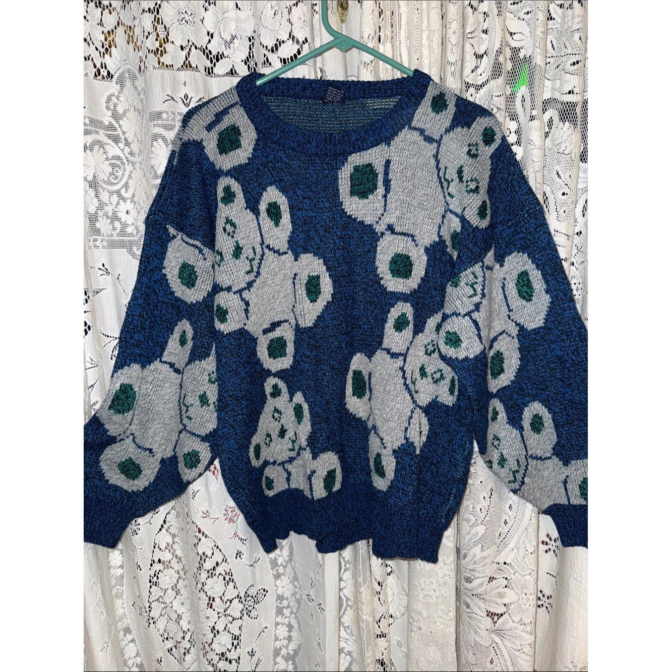Vintage acrylic blend Teddy bear sweater