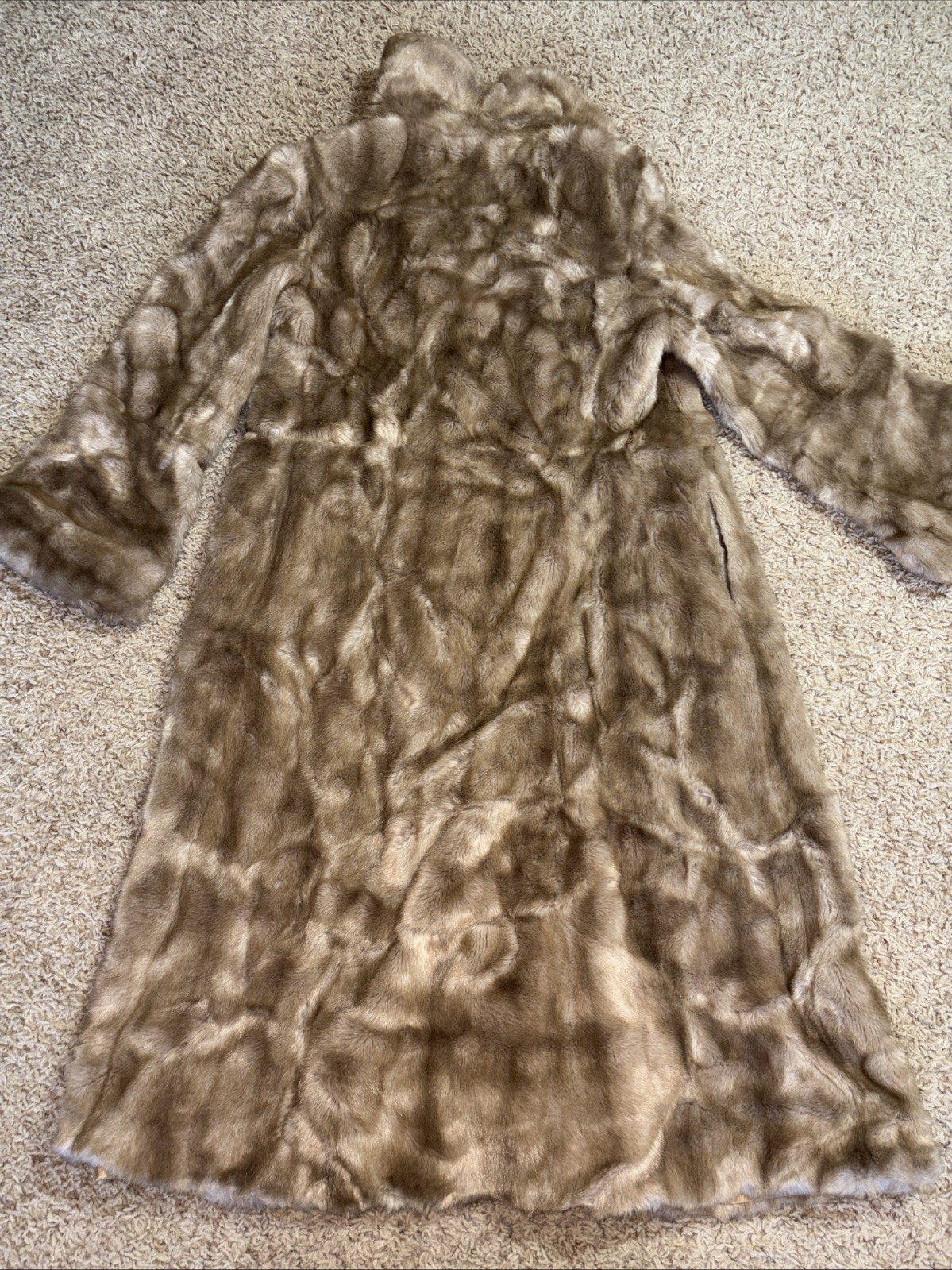 Womens 10 Vintage Career Originals Tissavel Mink French Faux Fur Coat