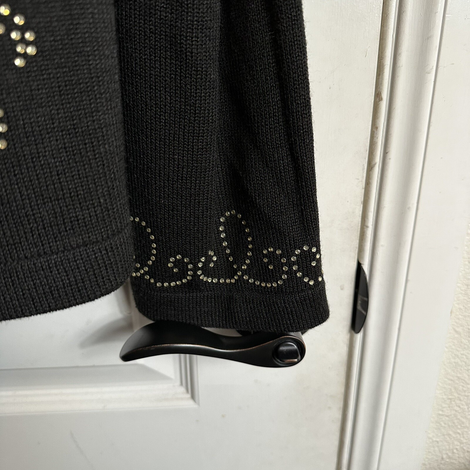 Vintage Elite Champagne black Blazer Stage Church formal Shoulder pads Sz 20