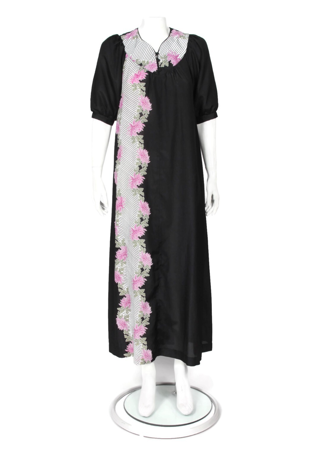 Sidan Hawaii Liberty House Vintage Maxi Dress Hawaiian Floral MuuMuu sz P /565