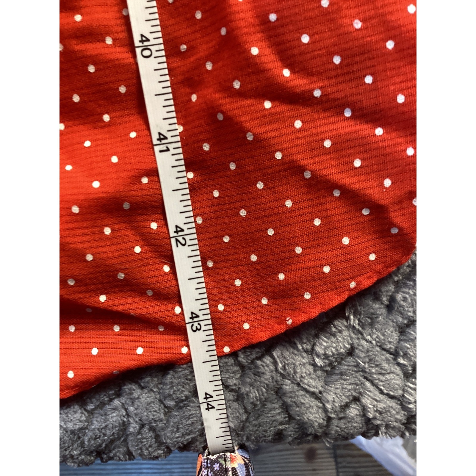 Vintage New Raves Red Polka Dot Sleeveless Midi Dress Retro Fit Flare Notched 10