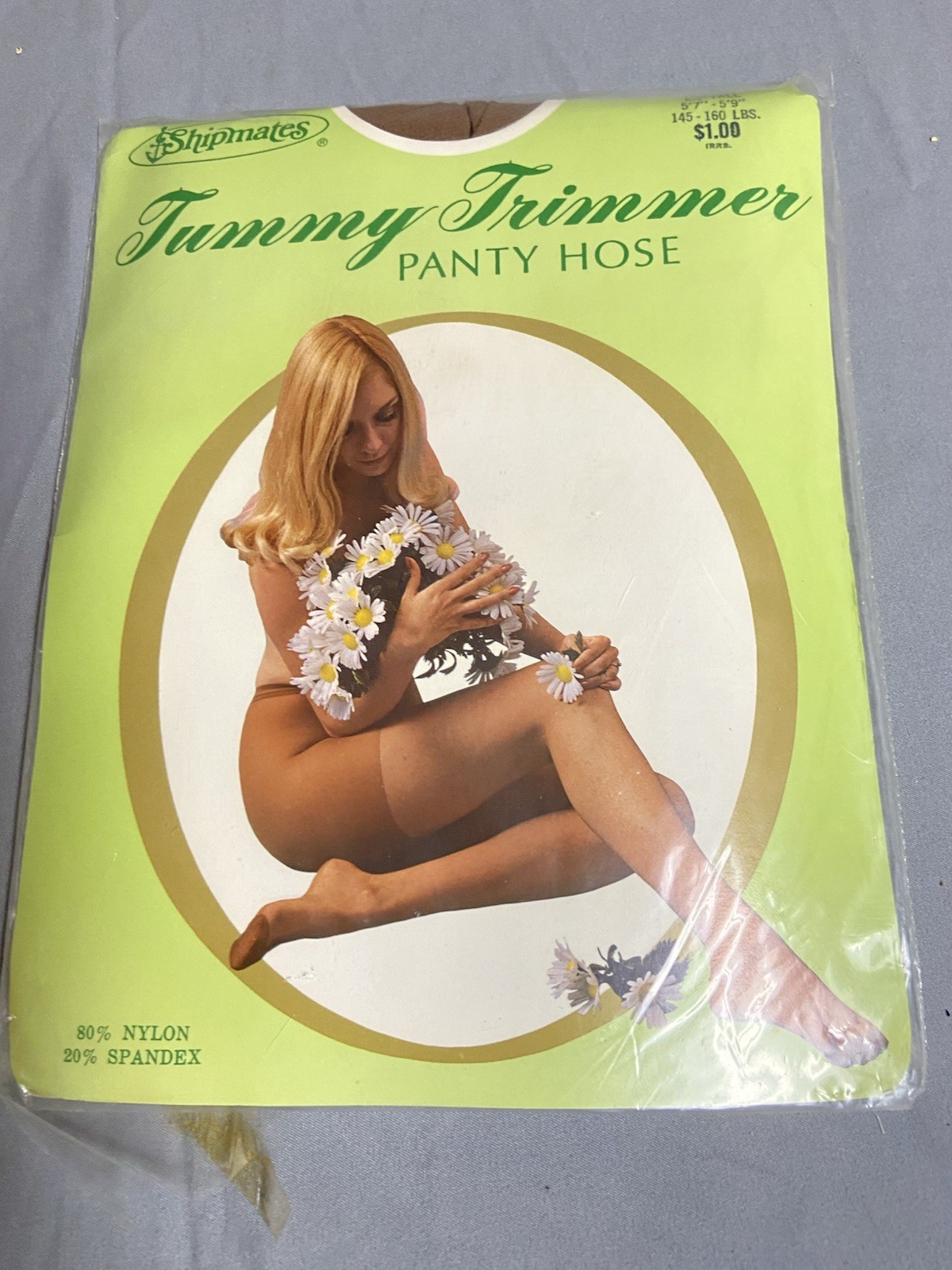 Vintage 1960’s Shipmates Tummy Trimmer Panty Hose Ex Tall
