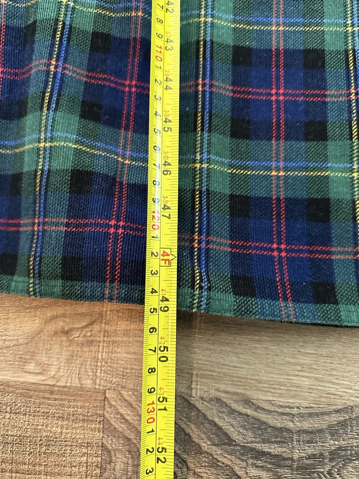 1980s FADS brand plaid corduroy jumper Tartan Plaid L Dress