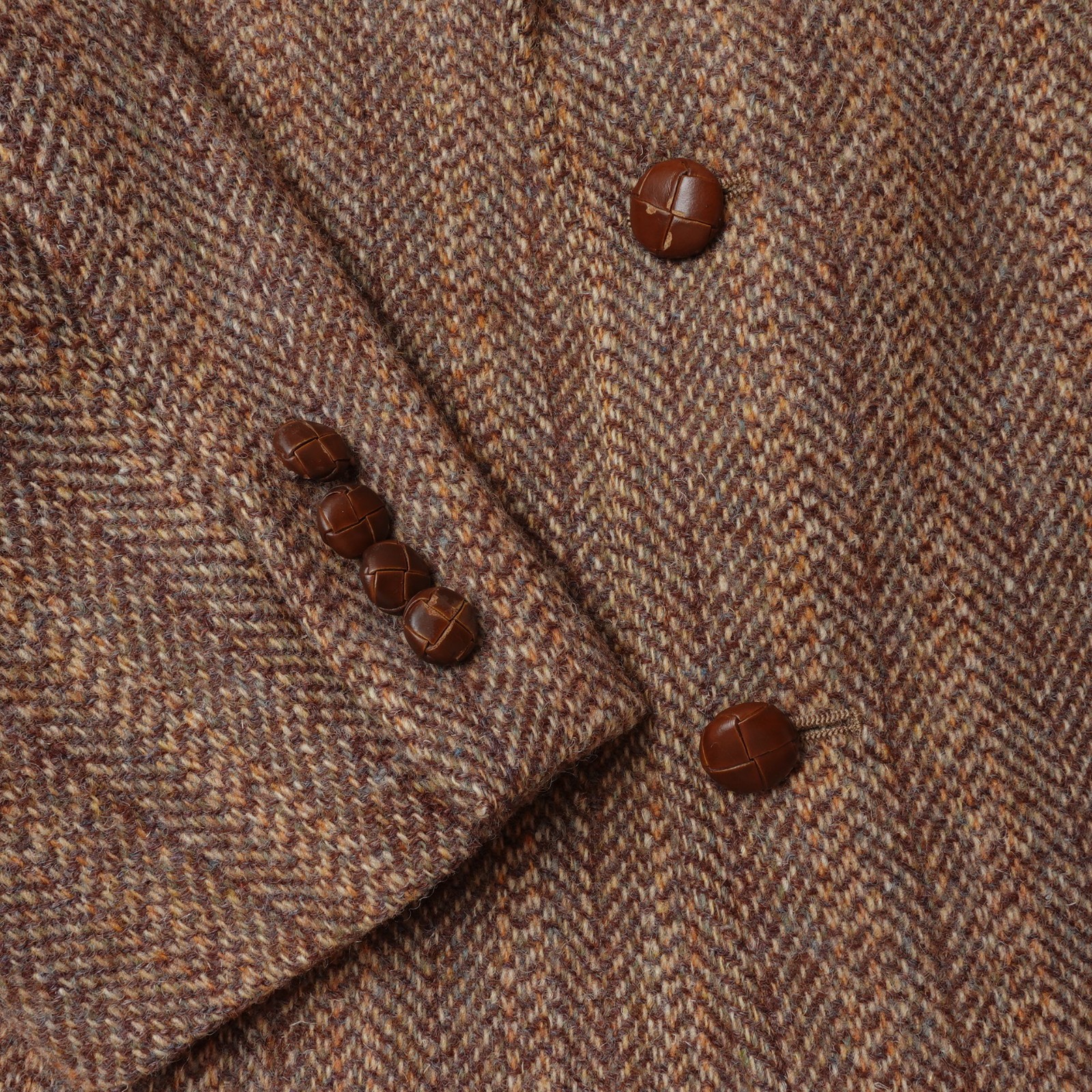 Harris Tweed Blazer Land’s End Charter Collection Herringbone Wool Jacket 42 R