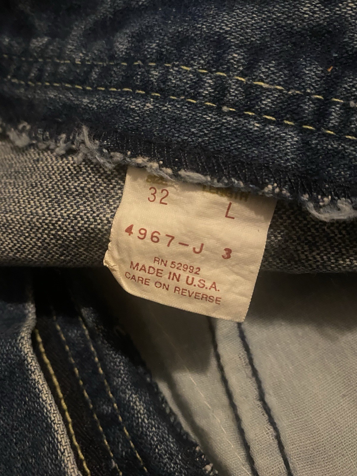 Vintage 1980’s Jordache Darn blue denim jeans pants dark wash 31” Waist 33”