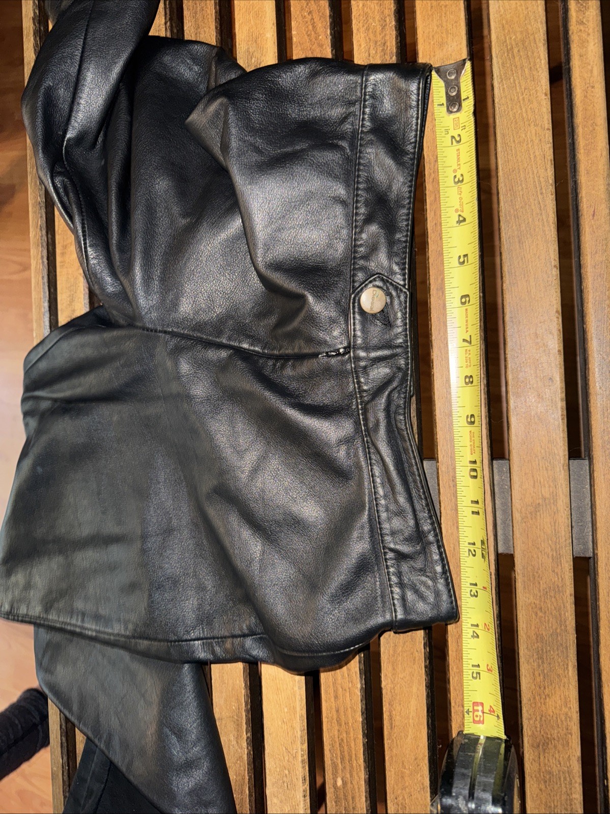 Vintage 80’s Diesel Black Leather ETICHETTA Pants No Pockets Size M