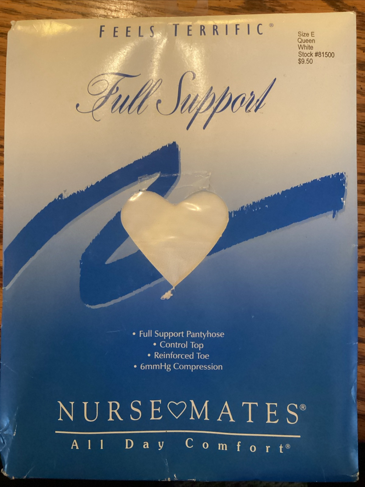 Vintage Pantyhose Nurse Mates Support Compression Size E Queen Long Tall