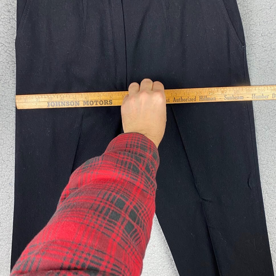 Pendleton Virgin Wool Pants Black Size 10 (29×32) lined Vintage 1980s FLAWS READ