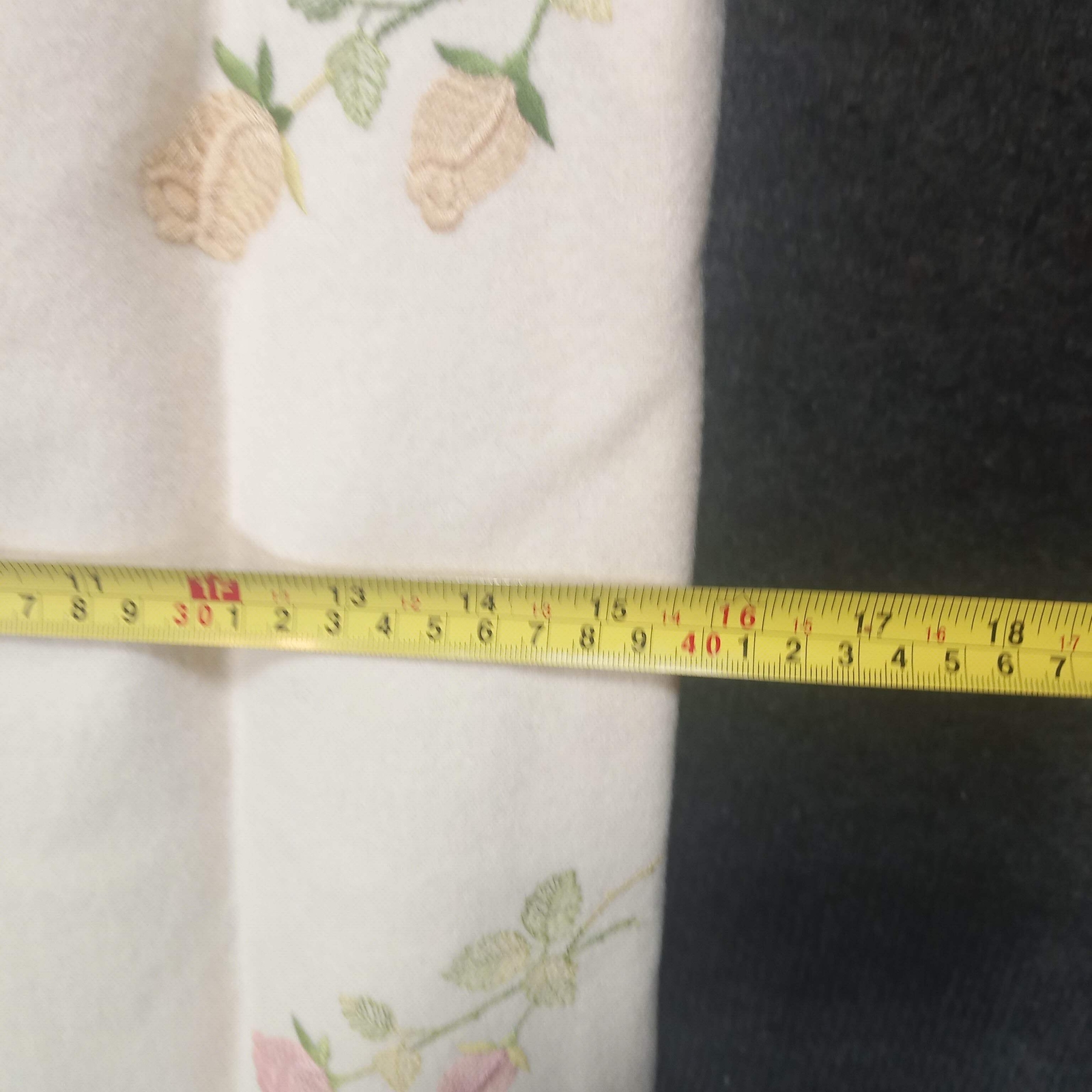 1960s Vintage Cream Wool Rose Embroidered Shift by Sportempos