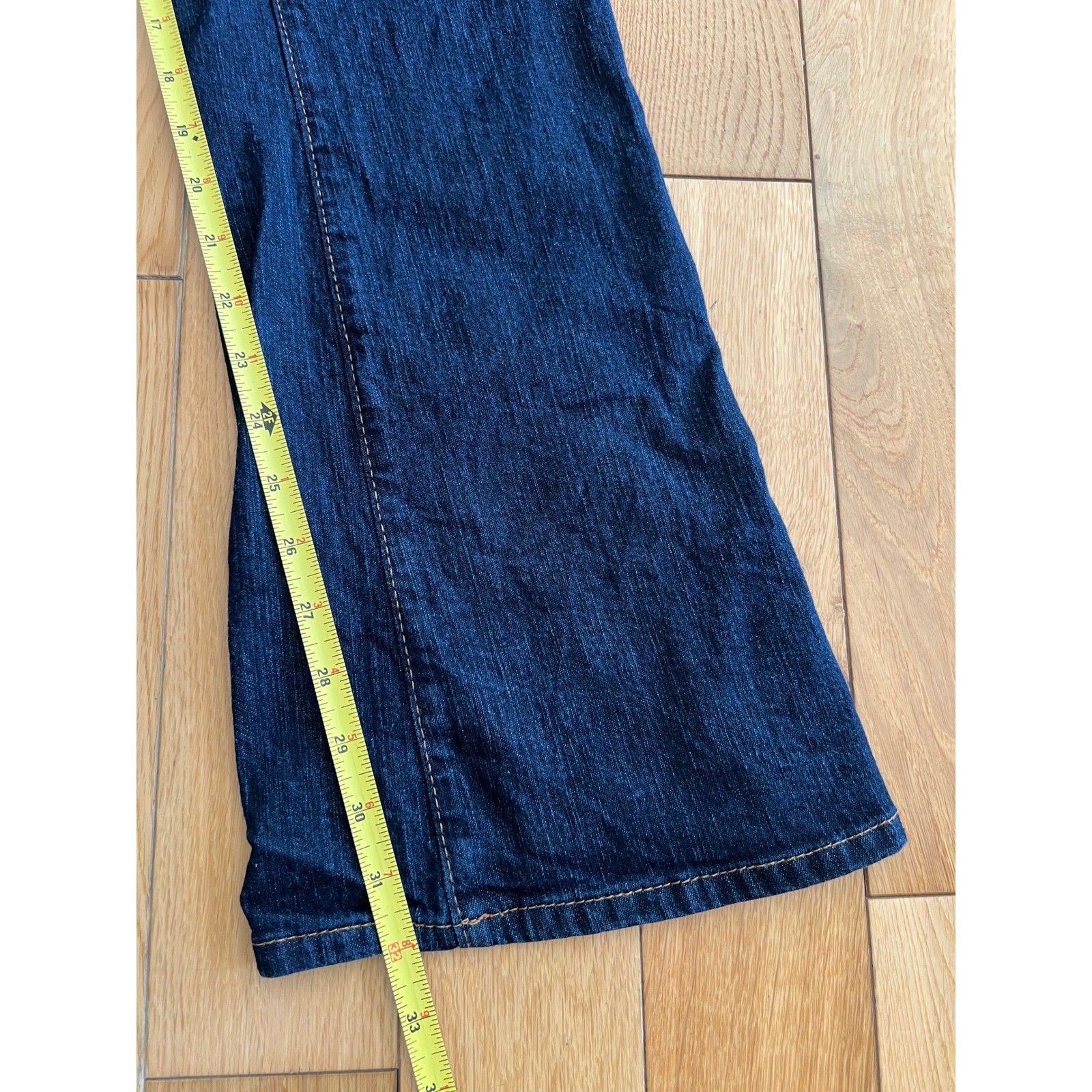 Vintage Y2K Miss Sixty Extra Low Rise Bootcut Denim Jeans Dark Wash Womens 28×32